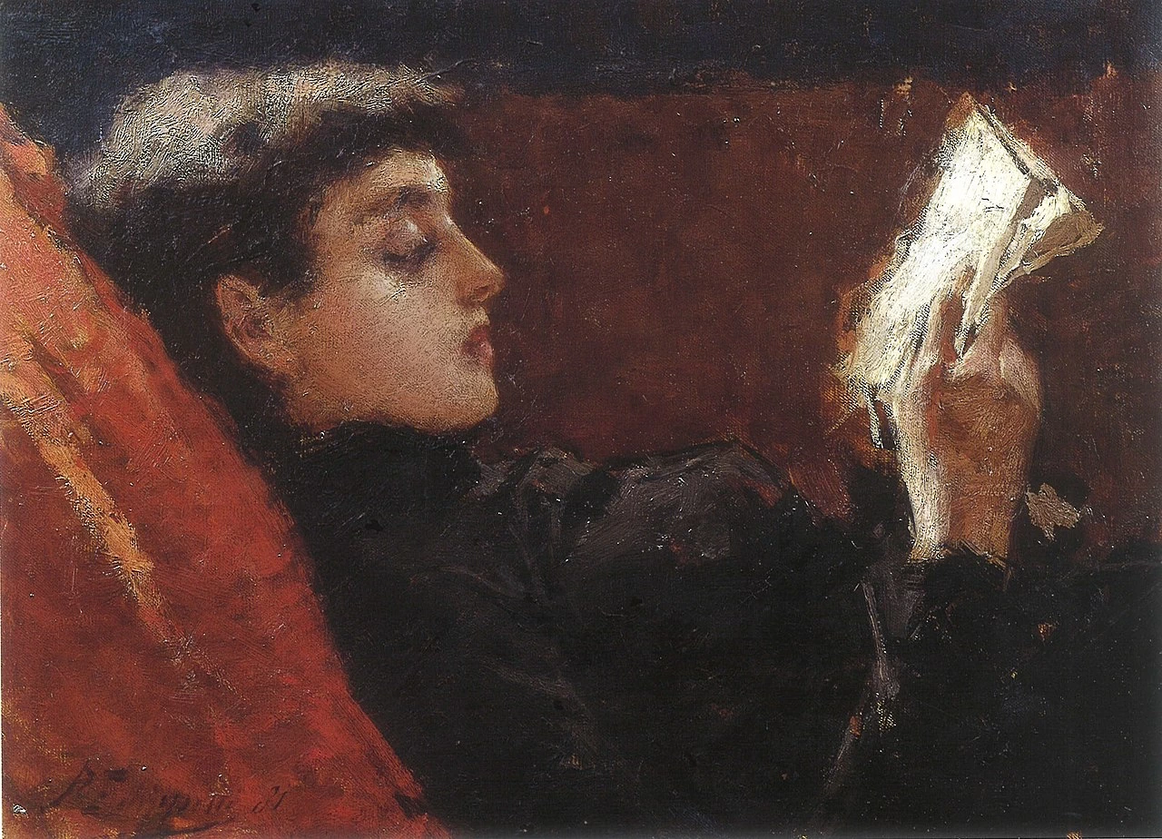 66-Francesco Filippini-La Lettura, Madame Bovary, 1881 
